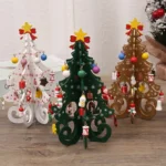 Christmas Tree Children's Handmade DIY Stereo Wooden Christmas Tree Scene Layout Christmas Decorations Ornaments Hot - Image 3