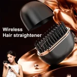 Mini Wireless Hair Straightening Comb – Portable, Fast Heating, Anti-Scald - Image 2