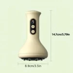 USB Rechargeable Handheld Abdominal Massager with Adjustable Guasha Cupping Intensity for Hot Compress Arm & Leg Massage - Image 3
